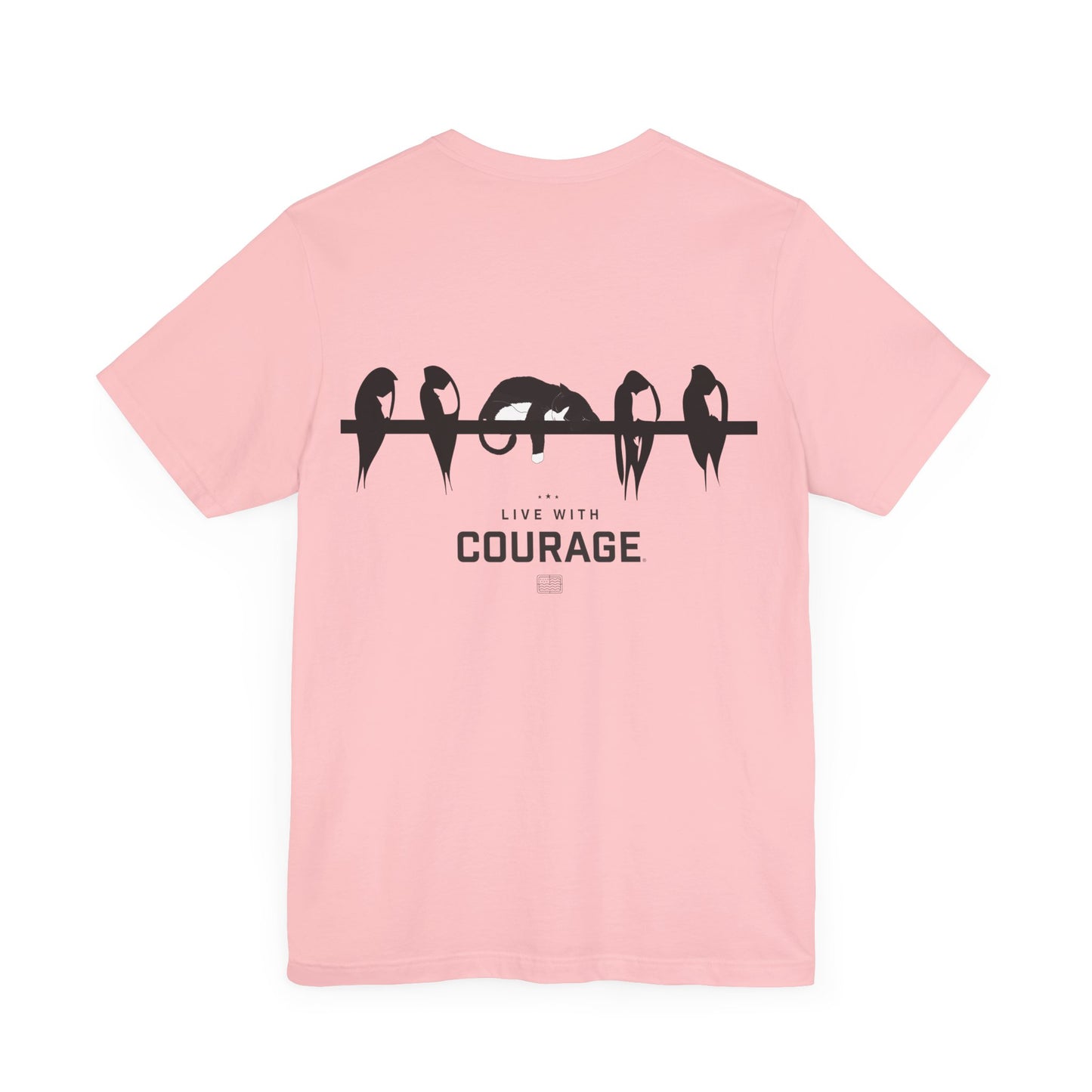 Cat on a Wire Unisex Jersey Short Sleeve Tee