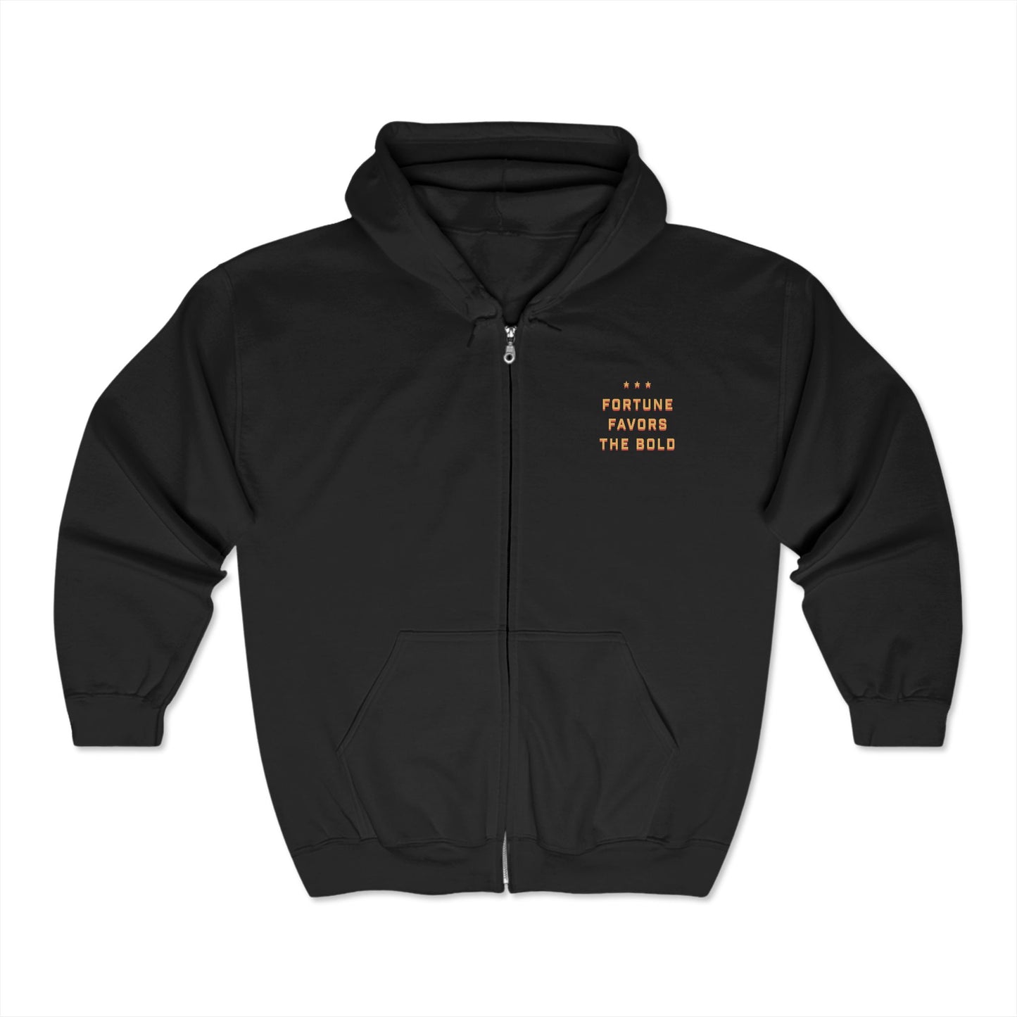 Live With Courage Full Zip Hoodie - Unisex Heavy Blend | Inspirational Message