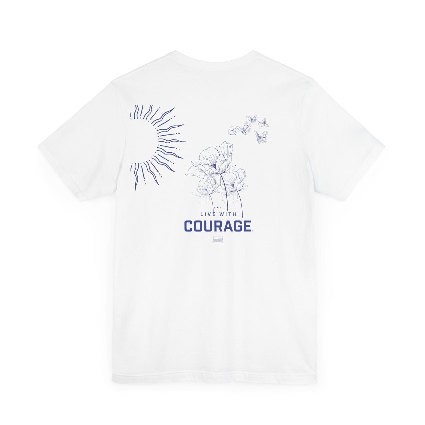 Flowers and Butterflies Unisex Short Sleeve Tee