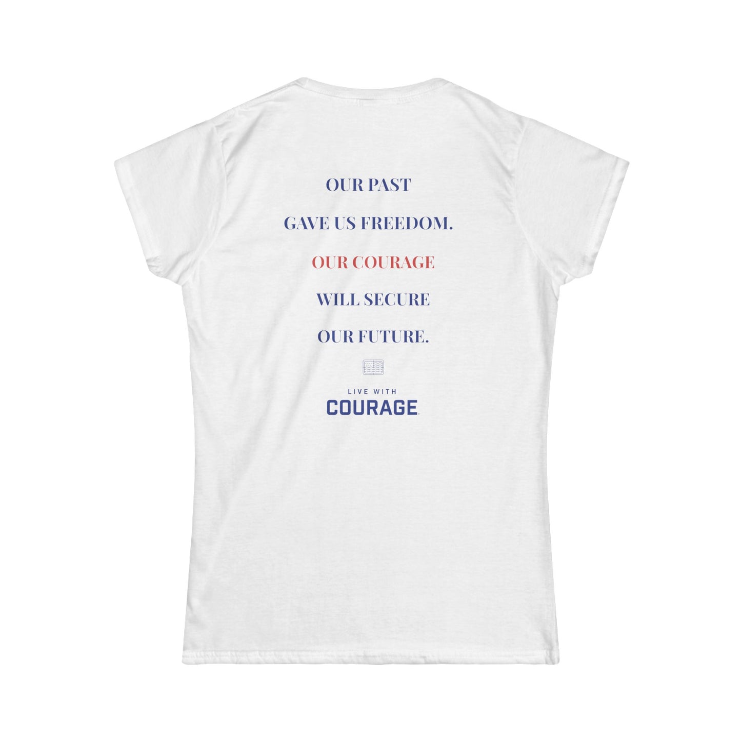 America’s 250 Women’s T-Shirt – Freedom & Courage Patriotic Tee (1776–2026)