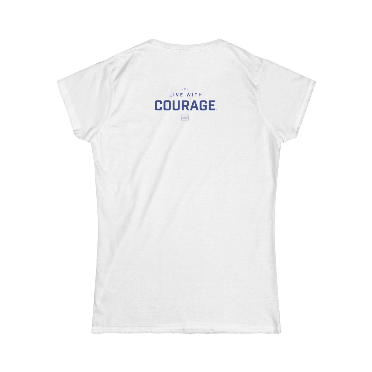 America 250 Women’s T-Shirt – Courage Created This Nation (White)