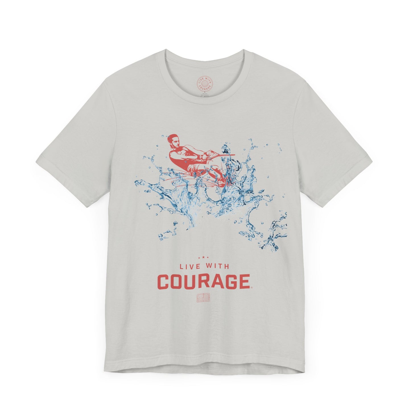 Water Skier Dude - Front Unisex Short Sleeve Tee