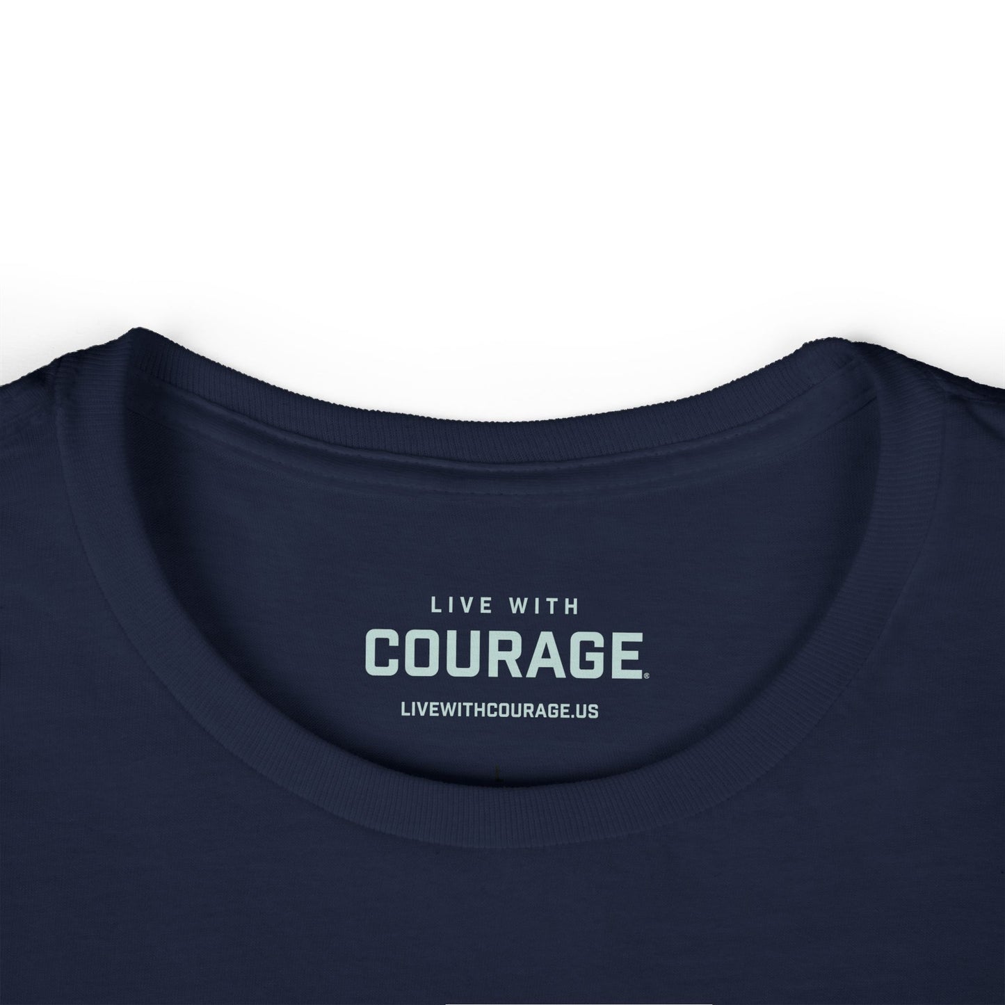 Courage is Contagious Joshua 1:9 Live With Courage®  Women's Softstyle Tee