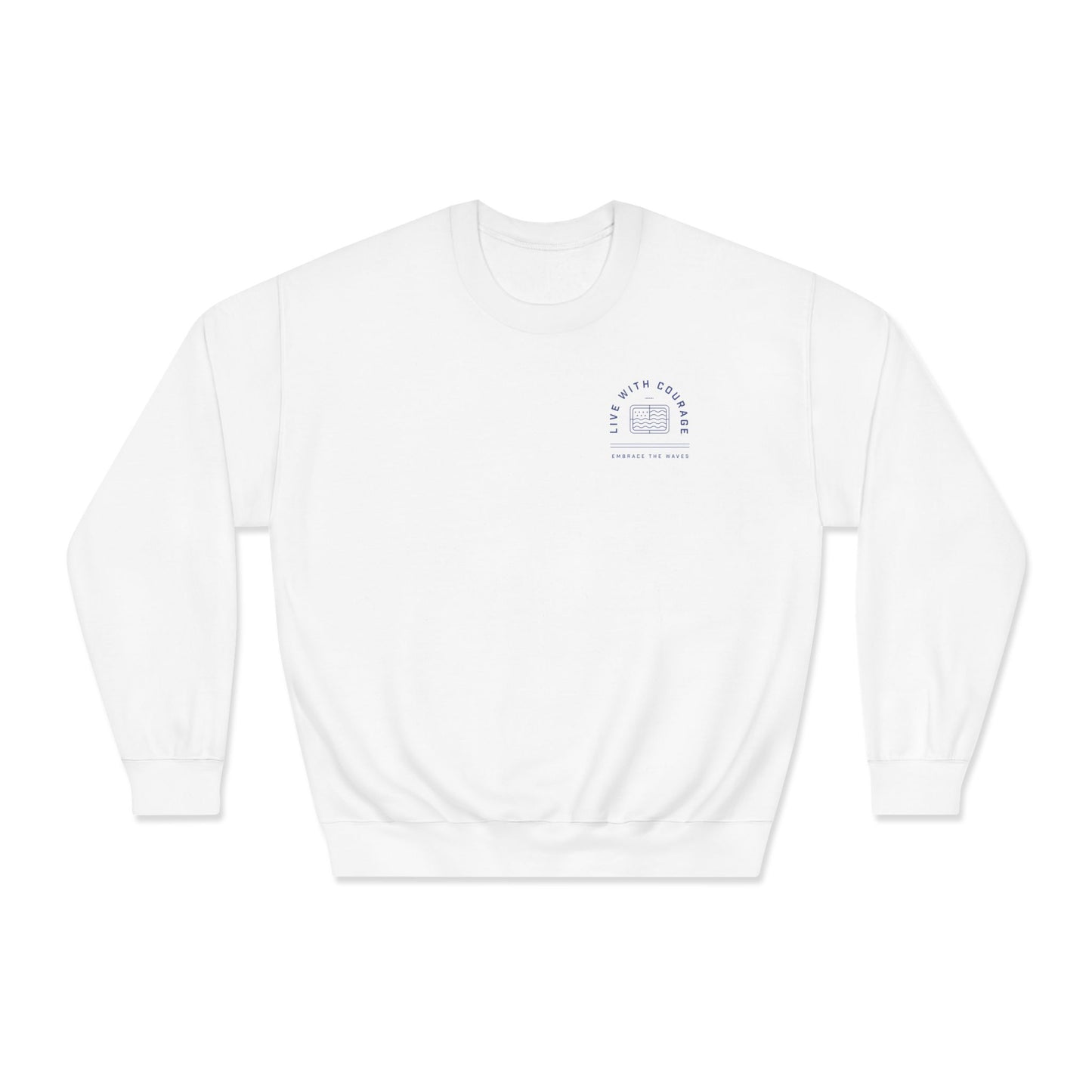 The Sea Sweatshirt - Blaise Pascal Quote Crewneck | Ocean Whale Design