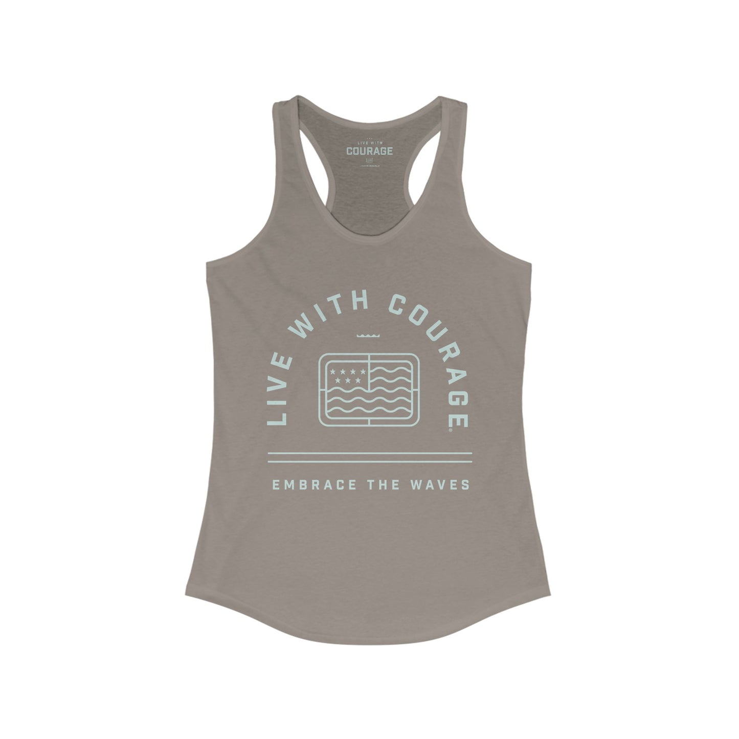 Fear. Less. Women's Racerback Tank - Inspirational Workout Tank