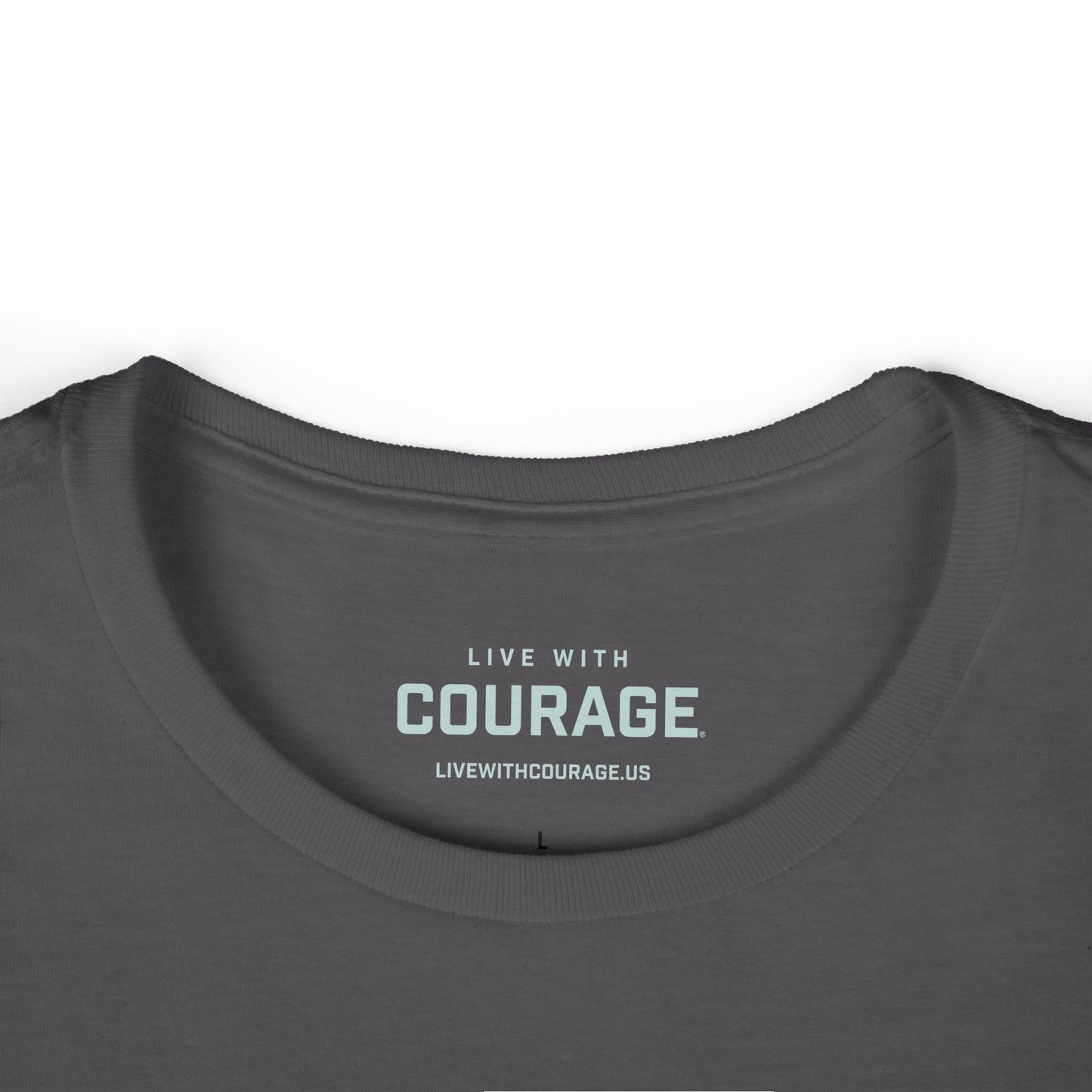 Courage is Contagious Joshua 1:9 Live With Courage®  Women's Softstyle Tee