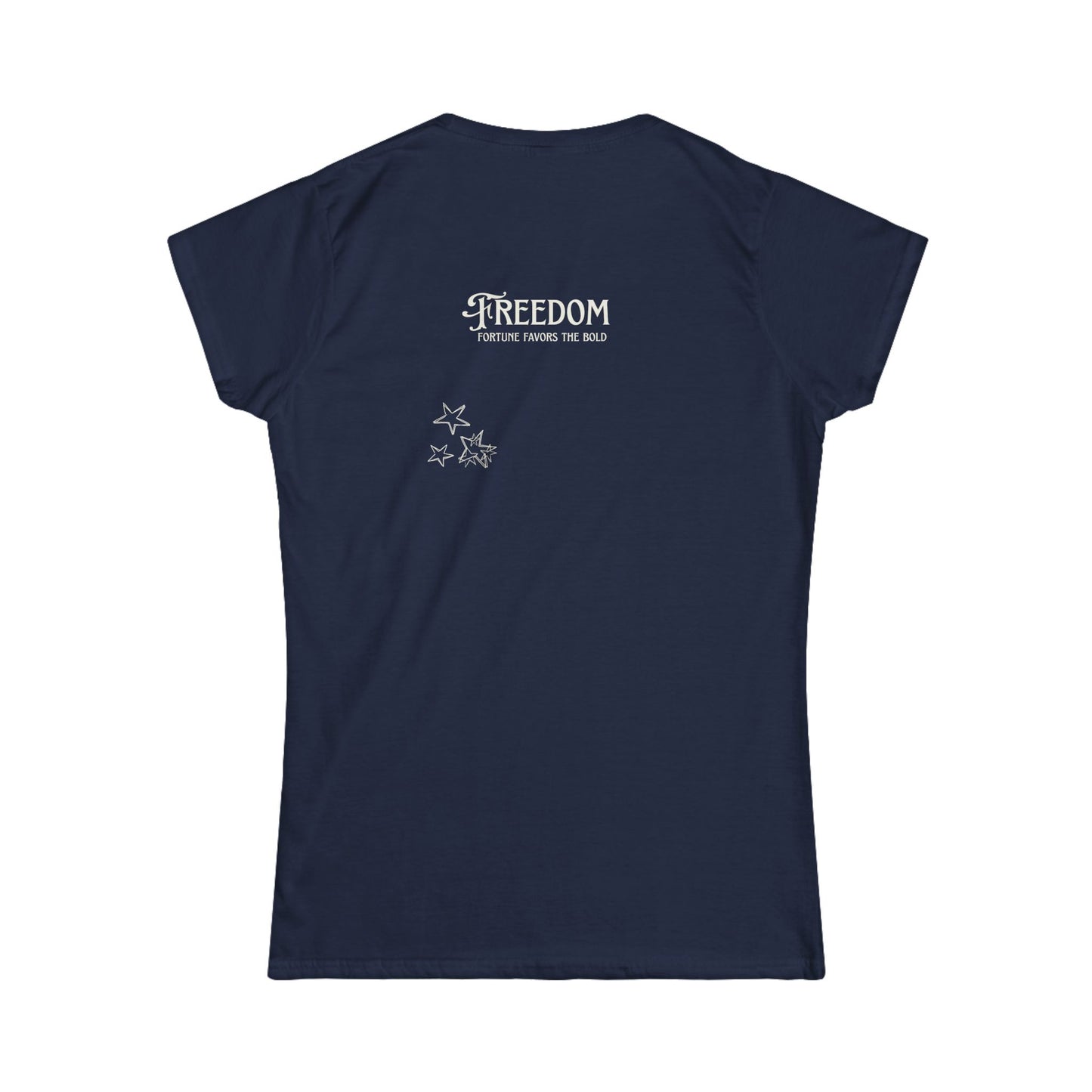 We The People 250 Patriotic Women's Tee — Courage & Freedom Flag Design