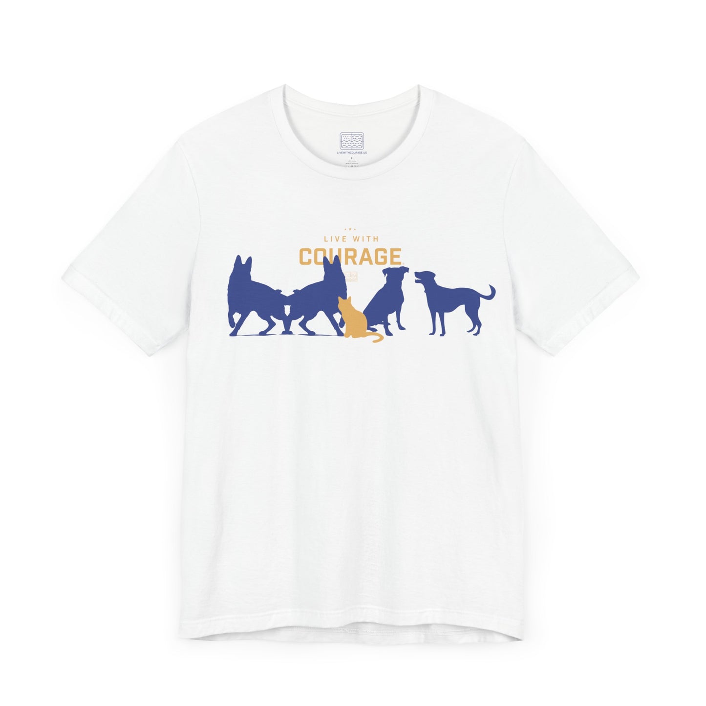 Dogs and Cat Unisex Jersey Short Sleeve Tee