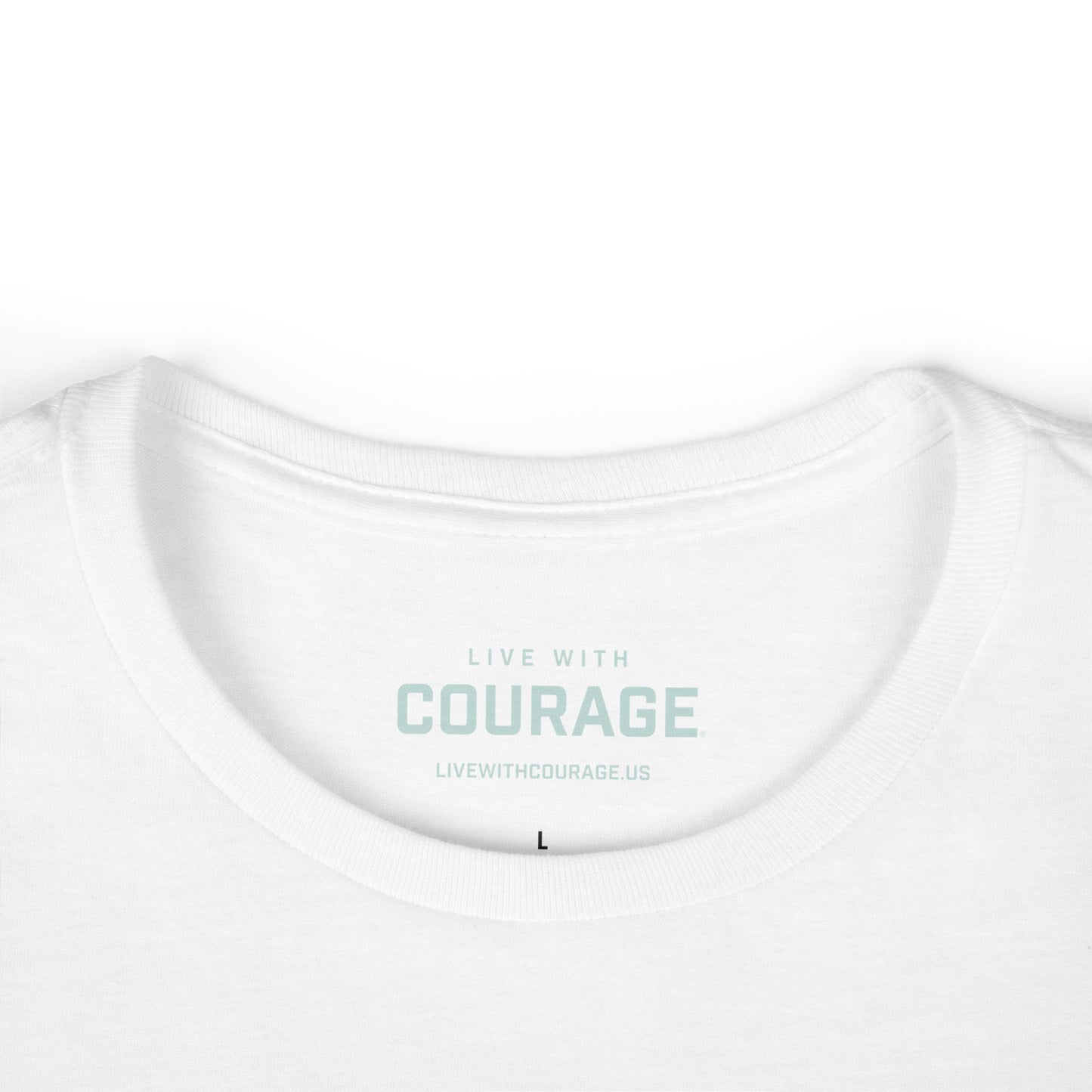 Courage is Contagious Joshua 1:9 Live With Courage®  Women's Softstyle Tee