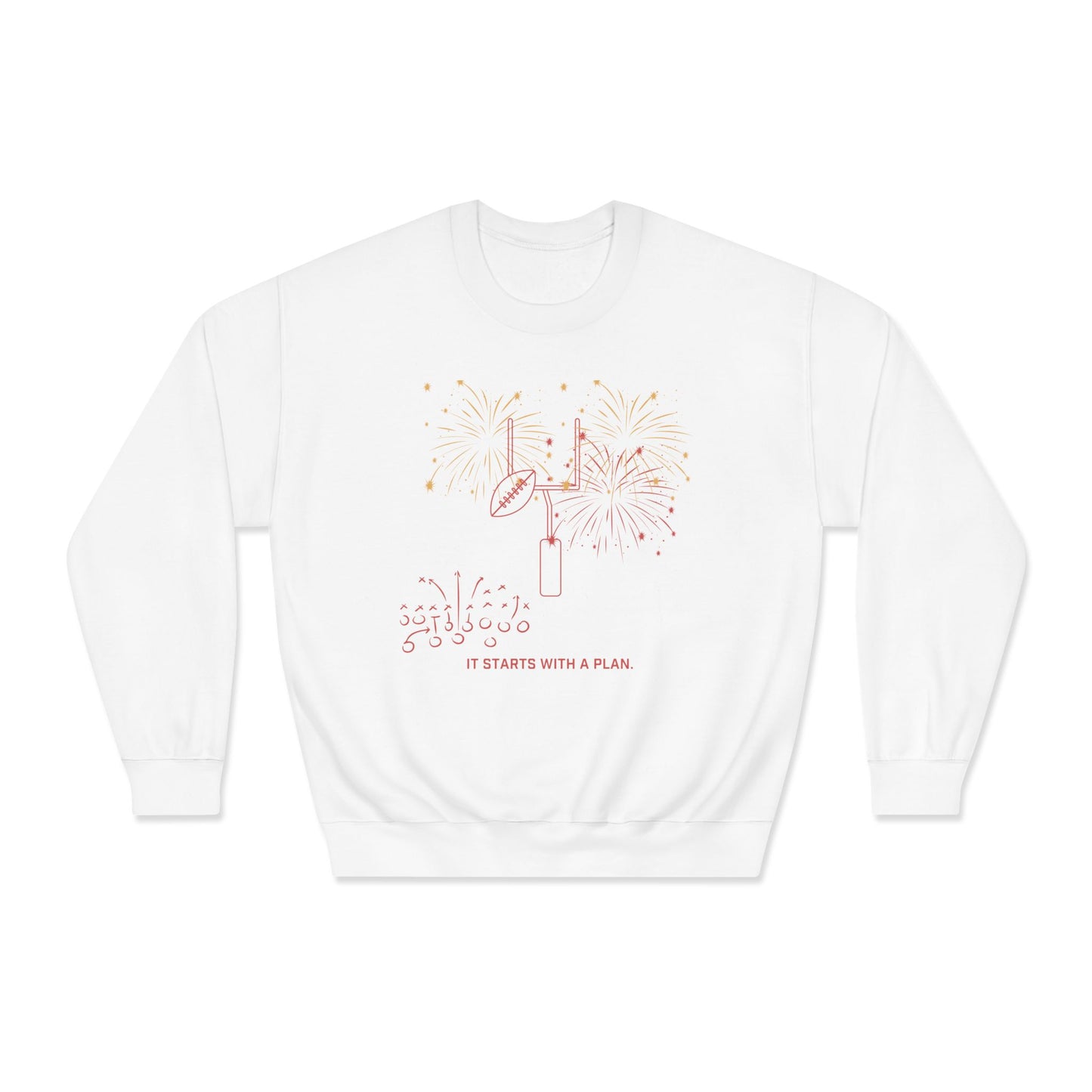 Plan to Win Football Unisex DryBlend® Crewneck Sweatshirt