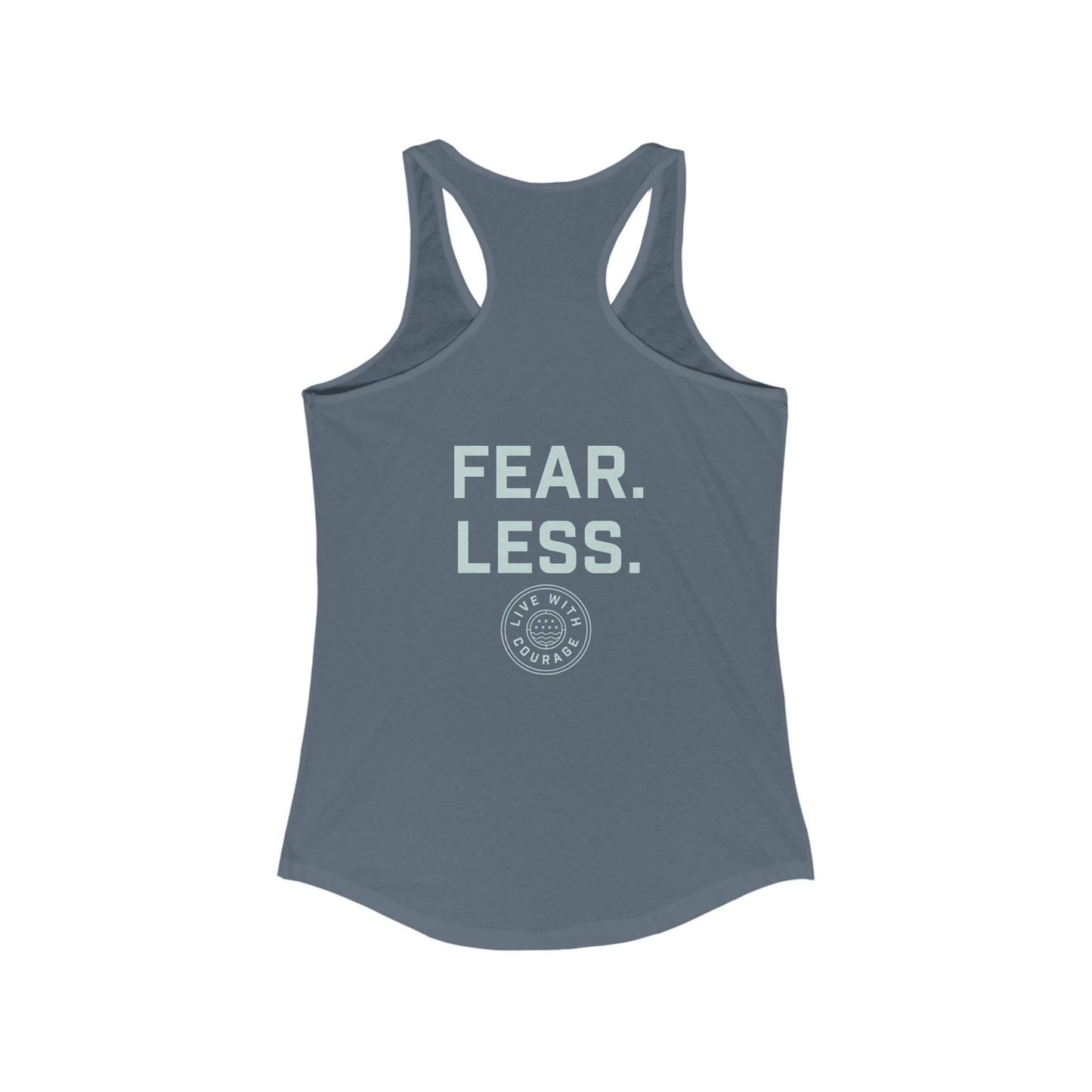 Fear. Less. Women's Racerback Tank - Inspirational Workout Tank