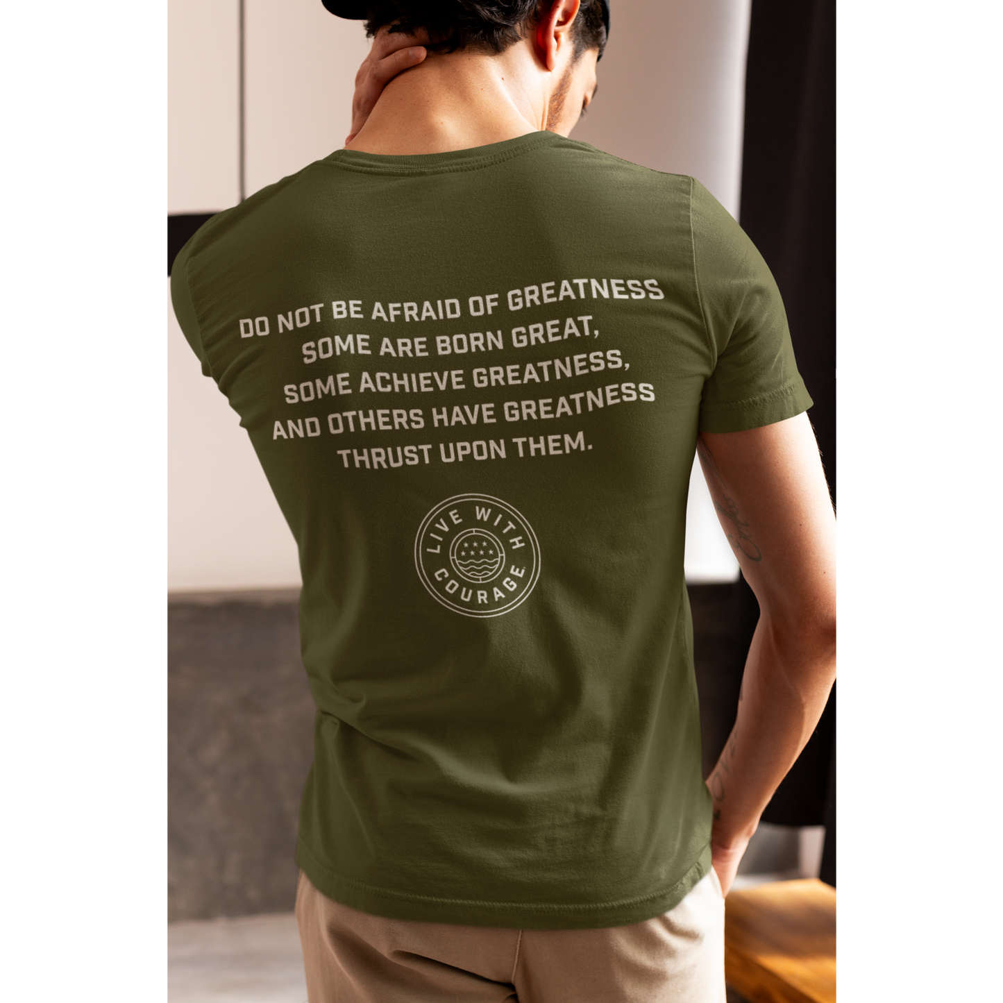 Do Not Fear Greatness Shakespeare Quote Unisex T-Shirt | Live With Courage®