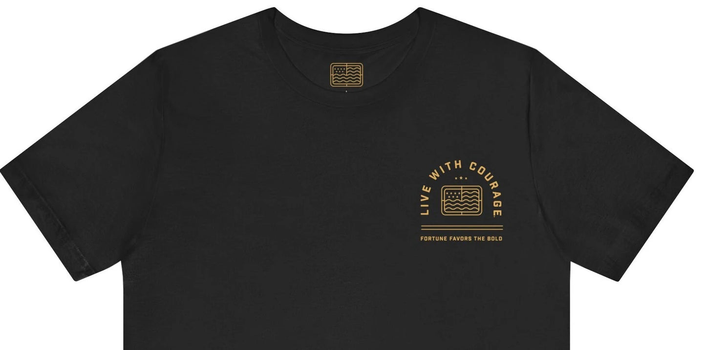 Live With Courage® Chest Full Logo Unisex Short Sleeve Tee