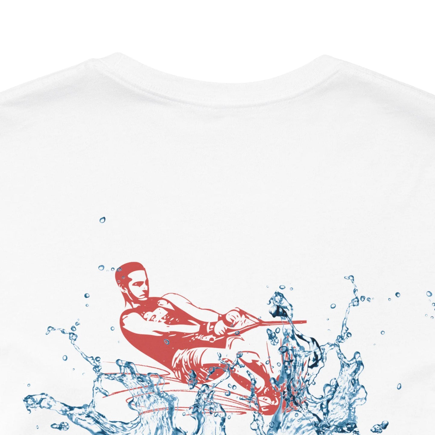 Water Skier Dude - Back Unisex Short Sleeve Tee