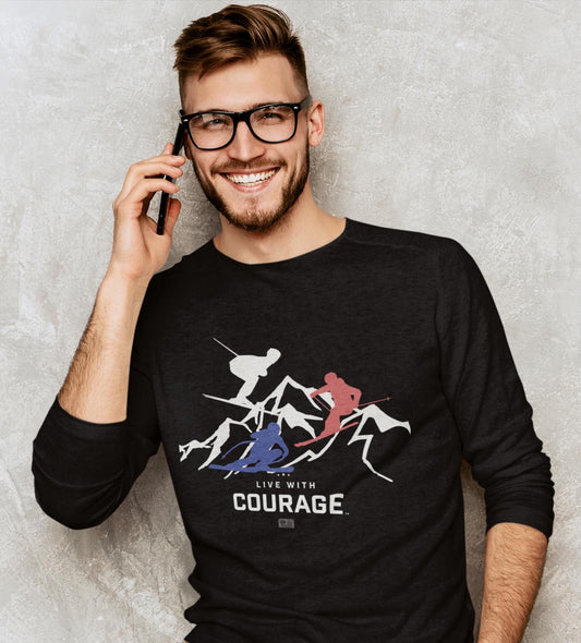 Mountain High Skier Unisex Jersey Long Sleeve Tee