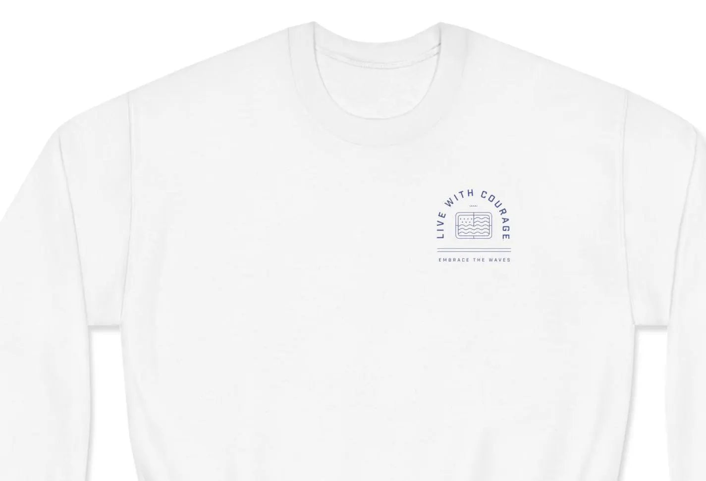 The Sea Sweatshirt - Blaise Pascal Quote Crewneck | Ocean Whale Design