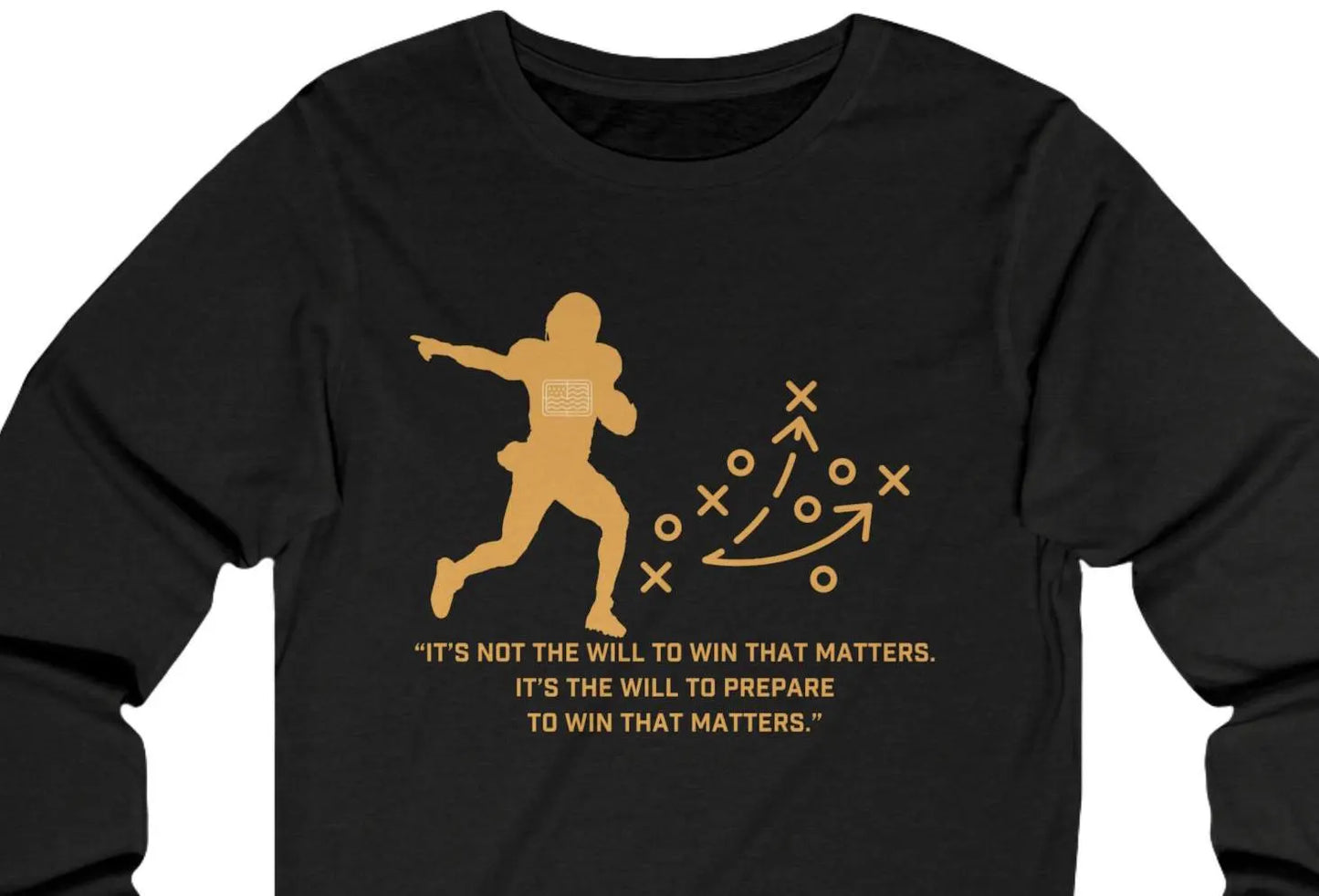 Will to win football Unisex Long Sleeve Tee