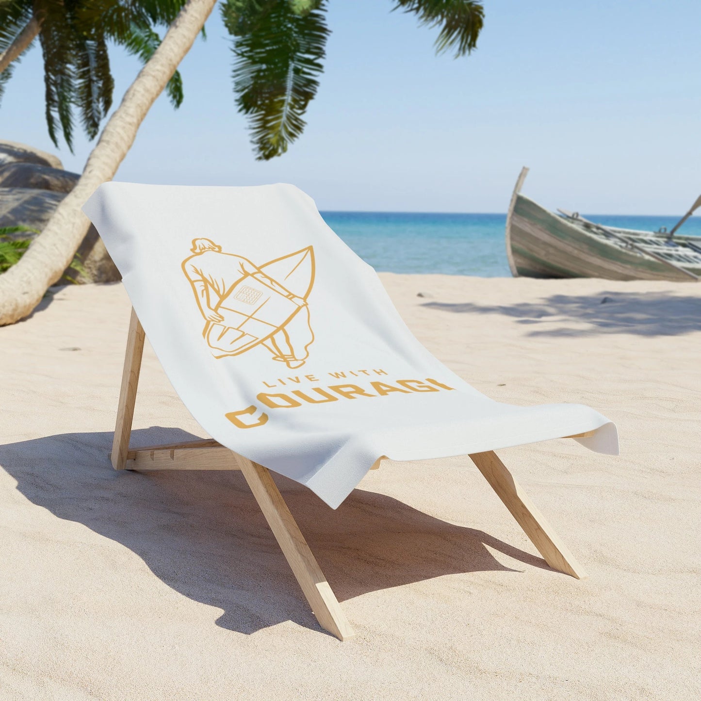 Surfer Dude Beach Towel - Live With Courage®